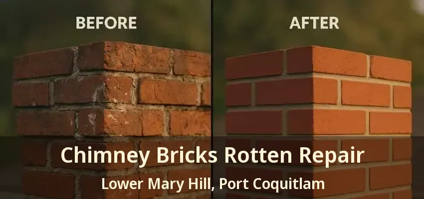 Chimney Bricks Rotten Repair Lower Mary Hill, Port Coquitlam - BC