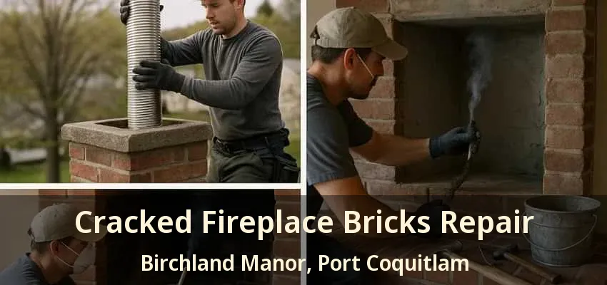 Cracked Fireplace Bricks Repair Birchland Manor, Port Coquitlam - BC